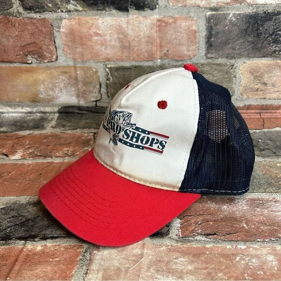 5 for $25🔥Bass Pro Shops Red, White, & Blue Snap Back Baseball Cap Hat - Picture 1 of 9